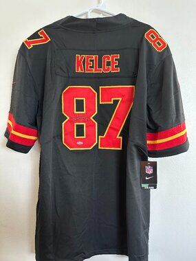 TRAVIS KELCE SIGNED KANSAS CITY CHIEFS AUTOGRAPHED NIKE JERSEY w/COA - XXL 1